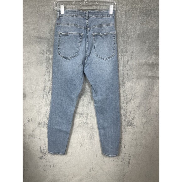 H&M Curvy Fit Ultra High Jeggings Womens Size 8 Blue Denim Stretch Skinny High - Picture 7 of 16